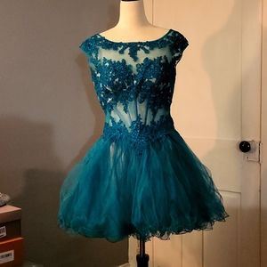 Ballet Neck Party Dress
